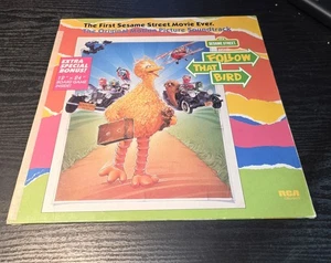 SESAME STREET-FOLLOW THAT BIRD SOUNDTRACK-Viny LP-Gatefold Board Game Cover-1985 - Picture 1 of 9