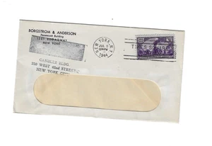 USA 1944 Brief verschickt aus New York NY - Fensterumschlag - Bild 1 von 2