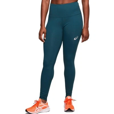 Asics High Waist 2 Womens Running Tights Blue Run Sports Training Jogging Ladies - Image 1 of 4