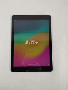 Apple iPad 6th Gen A1954 32 GB iOS 17.7.6 Space Gray ( Wi-Fi + 4G ) Unlocked - Picture 1 of 6