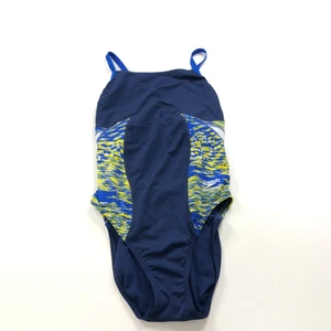 Speedo Endurance+ 8/34 One Piece Bathing Suit Swimsuit Beach Boat Blue MINT - Picture 1 of 9