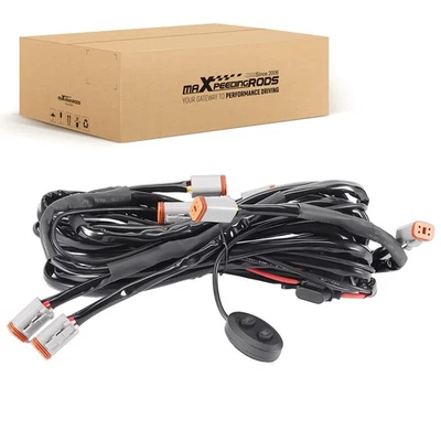 Multi-Light Wiring Harness For maXpeedingrods Crosshair DRL 8-Port 30A Fused - Image 1 of 4