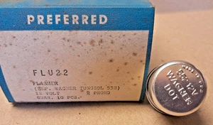 Intermitente de señal Preferred FLU 22 552 12 voltios 2 clavijas NOS - Imagen 1 de 3