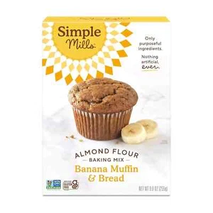 30% off: 9-pack: Simple Mills Almond Flour Mix,Banana Bread &M GF, 9oz,see desc. - Picture 1 of 6