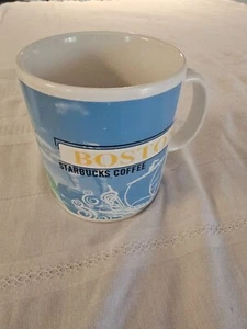 Starbucks Blue Boston Landmarks City 1999 Rare Style Coffee Mug Vintage - Bild 1 von 4