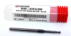 FRESINO DE EXTREMO DE CARBURO 5/64" EXTREMO DE BOLA DE FLAUTA EXTENDIDO ALTIN KYOCERA 1645-0781L590 - Imagen 1 de 3