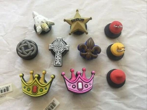 ARROW HEAD, CROWN, CELTIC CROSS, CHARM HOLDER AUTHENTIC JIBBITZ SHOE CROCS HOLES - Picture 1 of 22