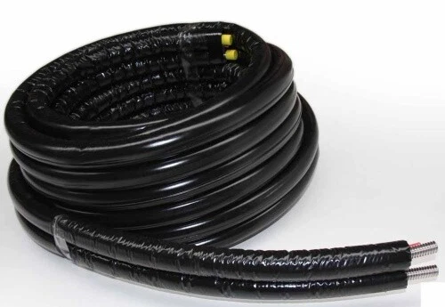 DN25 Solarleitung Solarrohr Doppelwellrohr Edelstahlwellrohr 14mm Isolierung 15m - Bild 1 von 1