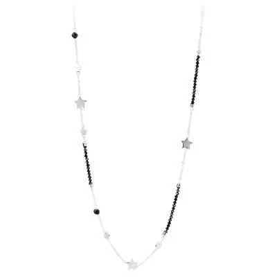 SAGAPO Collana Lunga STELLE Acciaio e ONICE Sagapò SRS02 S'Agapo - Immagine 1 di 2