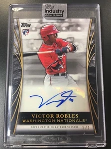 2018 Topps Industry Summit VICTOR ROBLES Rookie RC Autograph Encased Auto #1/1 - Picture 1 of 5