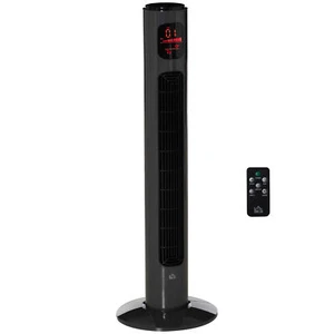 Tower Fan, 3 Speed 3 Mode Timer, Oscillation, Remote Dark Grey - Picture 1 of 9