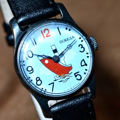 Reloj de pulsera vintage Pobeda ZIM mecánico soviético para hombre URSS reparado Foto 1 de 4