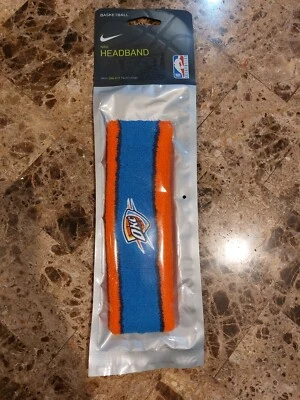 NIKE BASKETBALL HEADBAND NBA AUTHENTICS OKLAHOMA CITY THUNDER, NEW