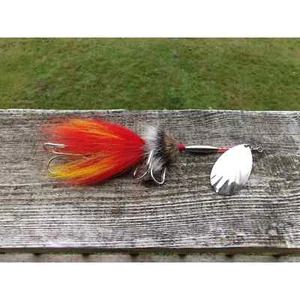 Vintage Salmon Lure Double Hook Spinner - Picture 1 of 2