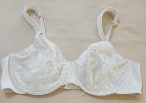 Playtex Secrets Womens Bra Size 44C Ivory Lace Underwire Adjustable Strap - Picture 1 of 11