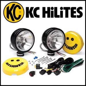 KC Hilites 6" Daylighter UNIVERSAL Halogen 100W Off-Road Spread Beam Lights PAIR - Picture 1 of 6