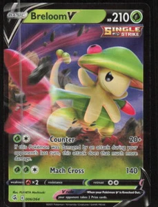 Pokemon TCG SWSH08: Fusion Strike #006/264 Breloom V NM - Picture 1 of 2