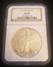 1997 American Silver Eagle $1 NGC MS69 Brown Label