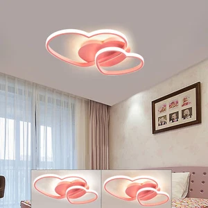 Pink LED Deckenleuchte Wohnzimmer Schlafzimmer Decken Lampe Küchen Licht - Bild 1 von 8