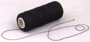 100% Silk Sewing Applique 50 weight Black Thread 200 meters  - Picture 1 of 3