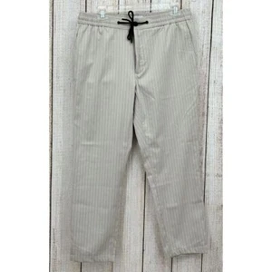 Pantaloni Topman Whyatt vestibilità classica taglia uomo 34 x 30 a righe con coulisse - Foto 1 di 9