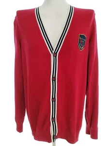 U.S. Polo ASSN T. L Rojo Cárdigan de hombre Algodón 100% Manga larga - Imagen 1 de 5