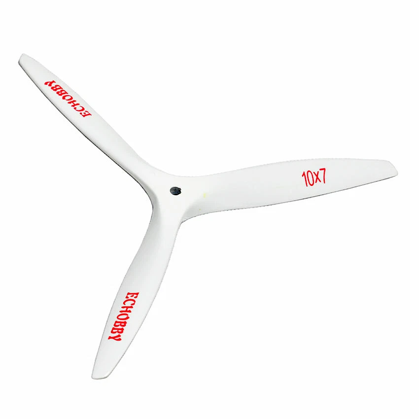 3 Hojas 10x7 Hélice Madera Blanco Nitro/Gas Motor Potencia RC Plano Hoja  Foto 1 de 4