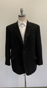 HAROLD POWELL Made in Italy 3-Button Camel hair Jacket in Black Size 46 - Picture 1 of 9