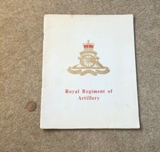 Vintage Royal Regiment of Artillery Information Booklet