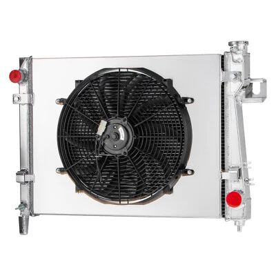 2Row Radiator Shroud Fan Fit 2004-2009 06 Dodge Ram 1500 2500 Pickup 5.7L V8 Foto 1 de 4