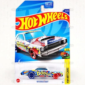 2022 Hot Wheels 68 DODGE DART #63 white - HW Art Cars - 1:64 Mattel HCW34 - Picture 1 of 2