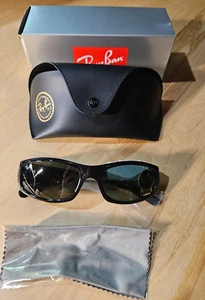 Gafas de sol rectangulares unisex Ray Ban RB4093-negra/verde cristal #E4-1 - Imagen 1 de 7