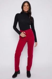 Pantalones de pana recta antiguos M&S para dama con cuerdas marca de algodón Spencer elásticos - Imagen 1 de 47