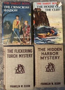 Vtg Hardy Boys Lot-House On Cliff,Crisscross Shadow,Hidden Harbor,Flickering.... - Picture 1 of 15