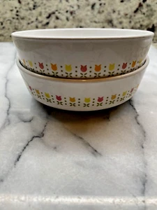 Vintage Centura by Corning "April Tulip" Fruit/Dessert/Sauce Dishes Set of (2) - Picture 1 of 7