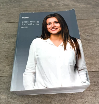 Barbri Essay Testing July 2024 California Bar Exam Review Prep Book CA - Image 1 of 4