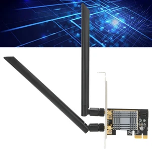 WIFI 300Mbps Wireless Adapter LAN Card Bluetooth4.0+2x5dBi Antenna For PC Laptop - Picture 1 of 12