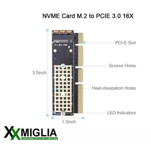 Adattatore PCI Express 16x - M.2 NvME - Foto 1 di 1