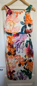 Brandneu mit Etikett Damen Coast mehrfarbig Blumen Rio Print "Lucille" Kleid UK 10 UVP 95 £ - Bild 1 von 11