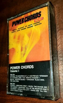 Power Chords Vol. 1 Cassette Atlantic Megaforce 1987 Frehley Anthrax NEW SEALED  - Image 1 of 3