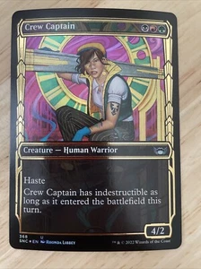 MTG Crew Captain (Gilded Foil) Streets of New Capenna #368 SNC Uncommon NM/M - Picture 1 of 1