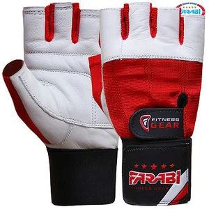 Farabi Gewichthebehandschuhe Gym Training Fitness Handschuhe Leder Handgelenkstütze - Bild 1 von 3