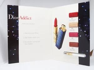 CHRISTIAN DIOR- ADDICT LIPPENSTIFT-PROBEN SET MIT PINSEL-NEU-OVP- - Bild 1 von 1