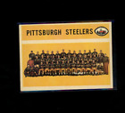 1960 Topps Football Team Checklist Unmarked Crease Pittsburgh Steelers #102