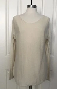 Vince Tunic Sweater Women's S Small Cream Wool Cashmere  Oversized Quiet Luxury - Picture 1 of 8