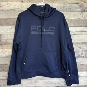 Polo Sport Ralph Lauren Hoodie Small Youth Large Blue Performance - Picture 1 of 11