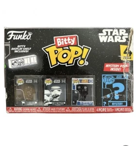 Funko Bitty POP! Star Wars Paquete de 4 Darth Vader Stormtrooper TIE Fighter Pilot OB - Imagen 1 de 5