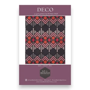 Deco Quilt Pattern Three Sizes by Brittany Lloyd, Lo & Behold Stitchery, LBS 121 - Picture 1 of 8