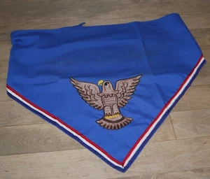 BSA Neckerchief | *Vintage* Boy Scouts Large EAGLE Embroidered for Uniform - Picture 1 of 3