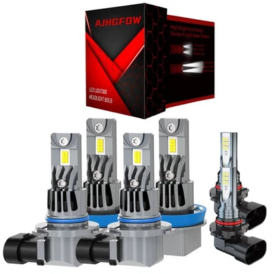 For Cadillac SRX 2010-2016 LED Headlight Fog Light Bulb Combo Conversion Kit - Image 1 of 4